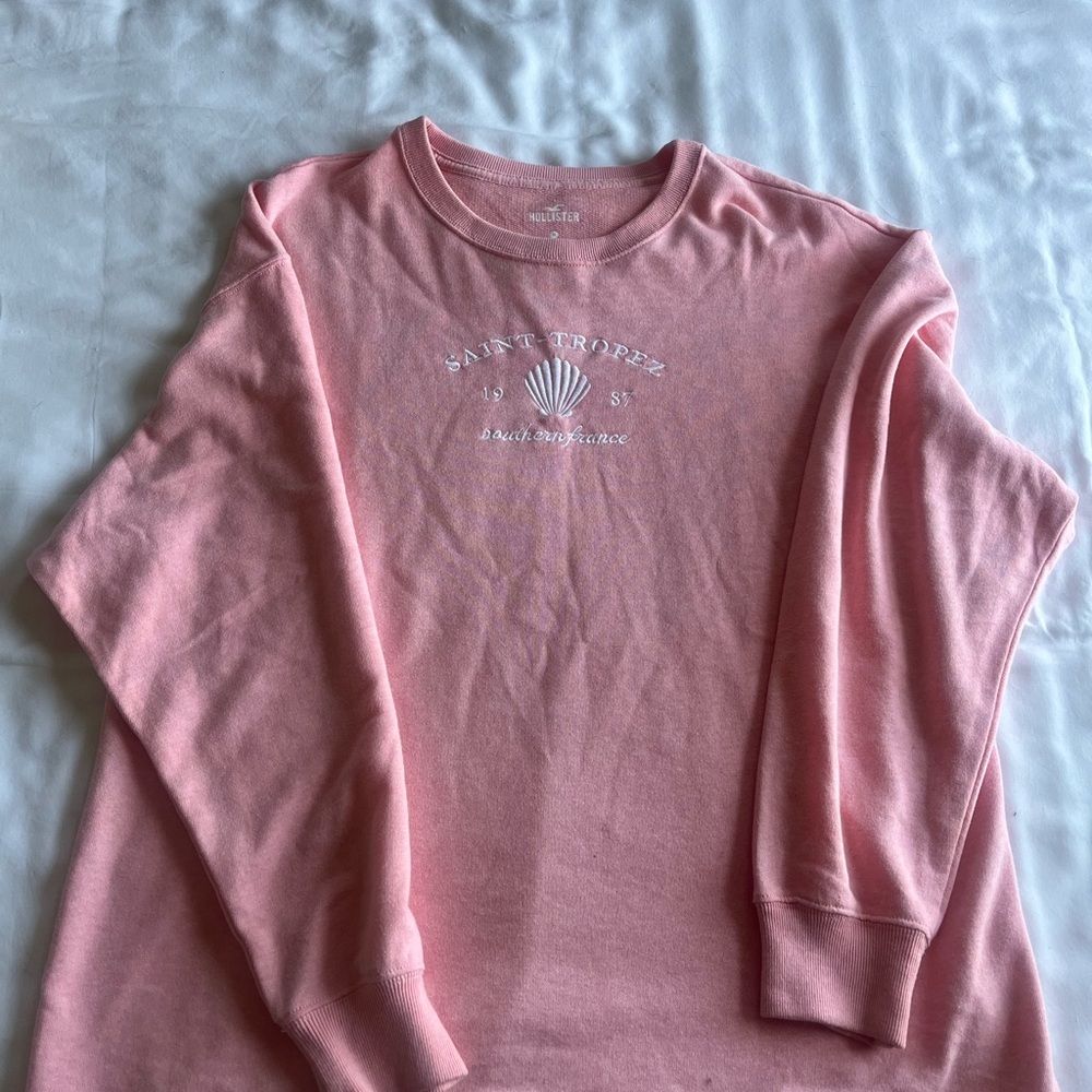 Hollister Pink Crew Neck Sweater